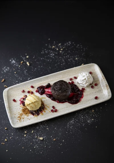 Csokis Brownie gyümölcsraguval